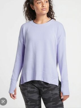 Athleta Coaster Luxe Sweatshirt XS Lilac